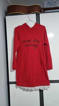 Tunika sukienka dla dziewczynki rozm.152 czerwona