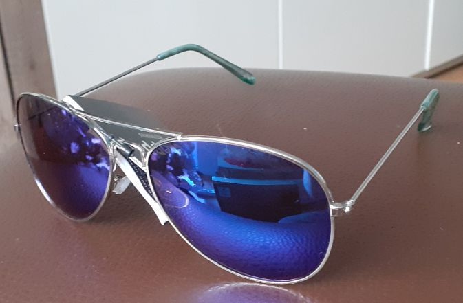 Okulary CROPP UNISEX Pilotki kolor fioletowy