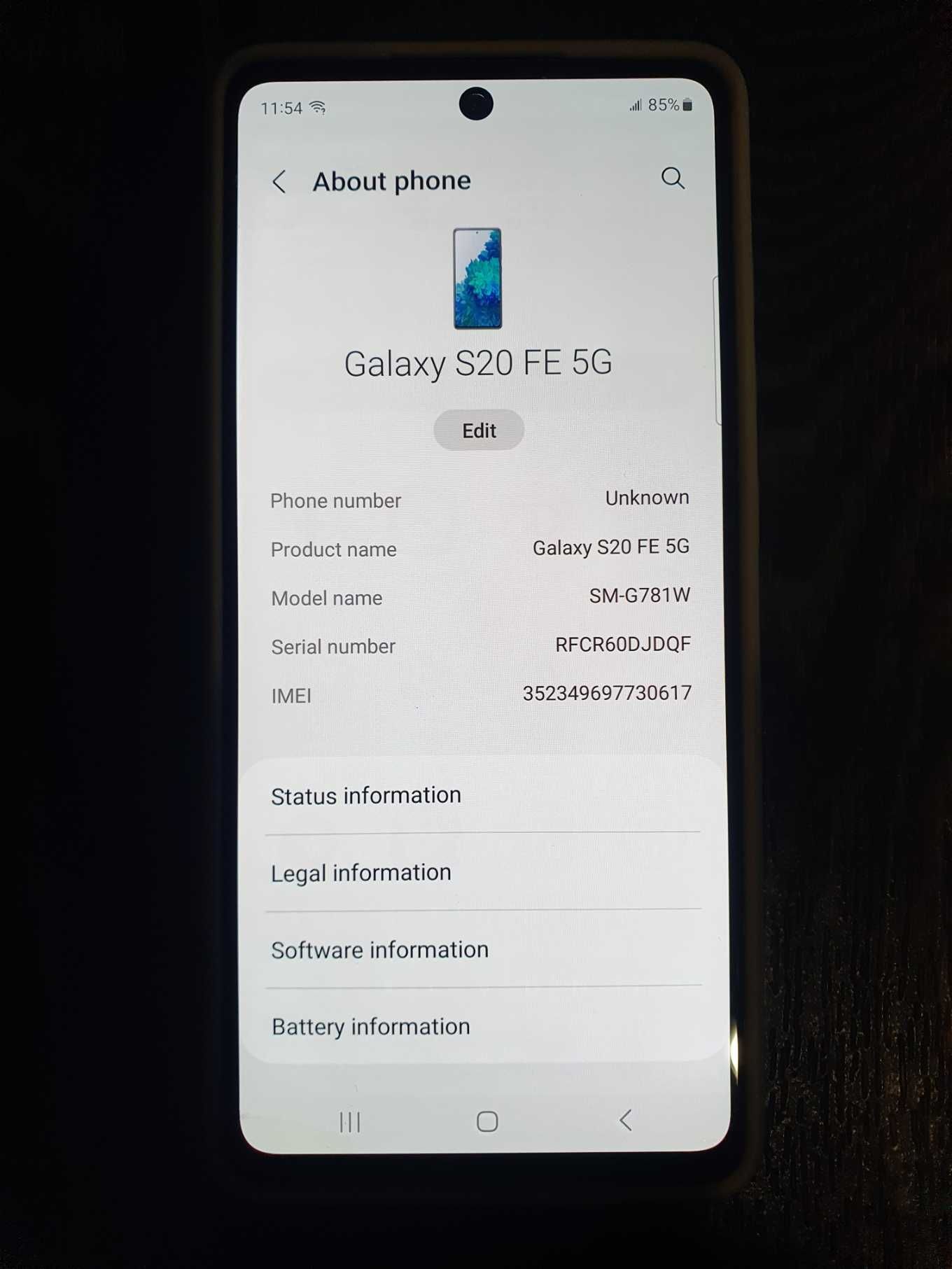 Смартфон Samsung Galaxy S20 FE 6/128GB 5G Snapdragon (SM-G781W)