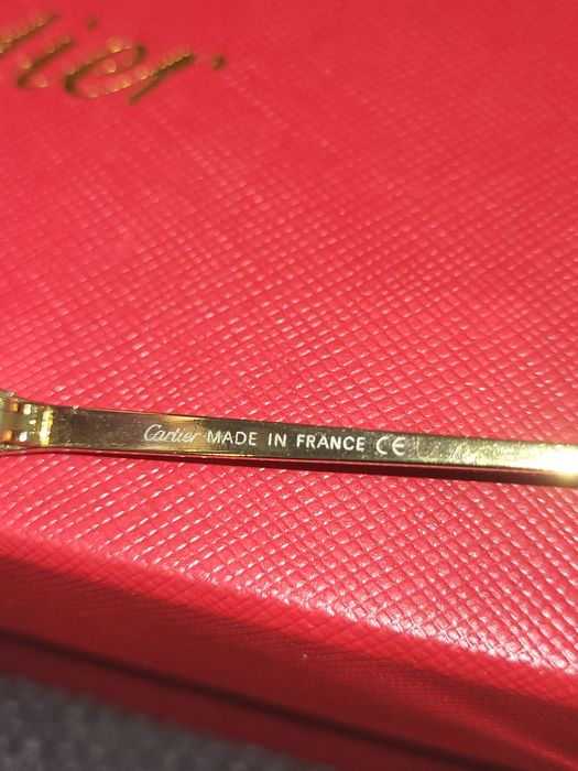 Okulary Cartier zerówki przezroczyste etui