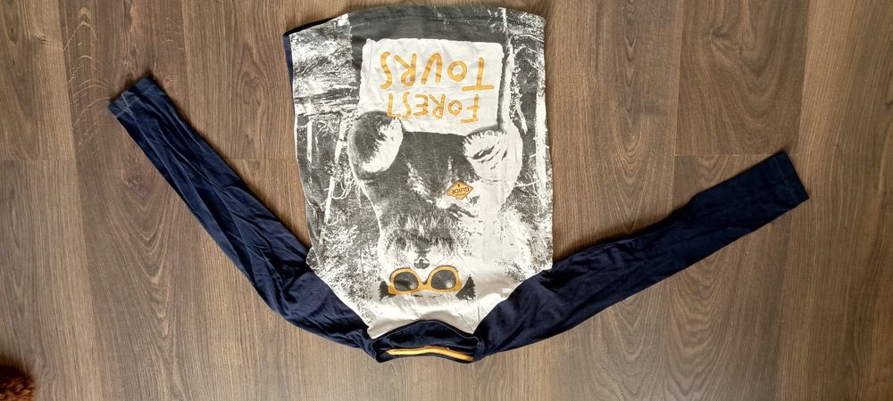 Bluza dla chłopca niedźwiedź granatowa