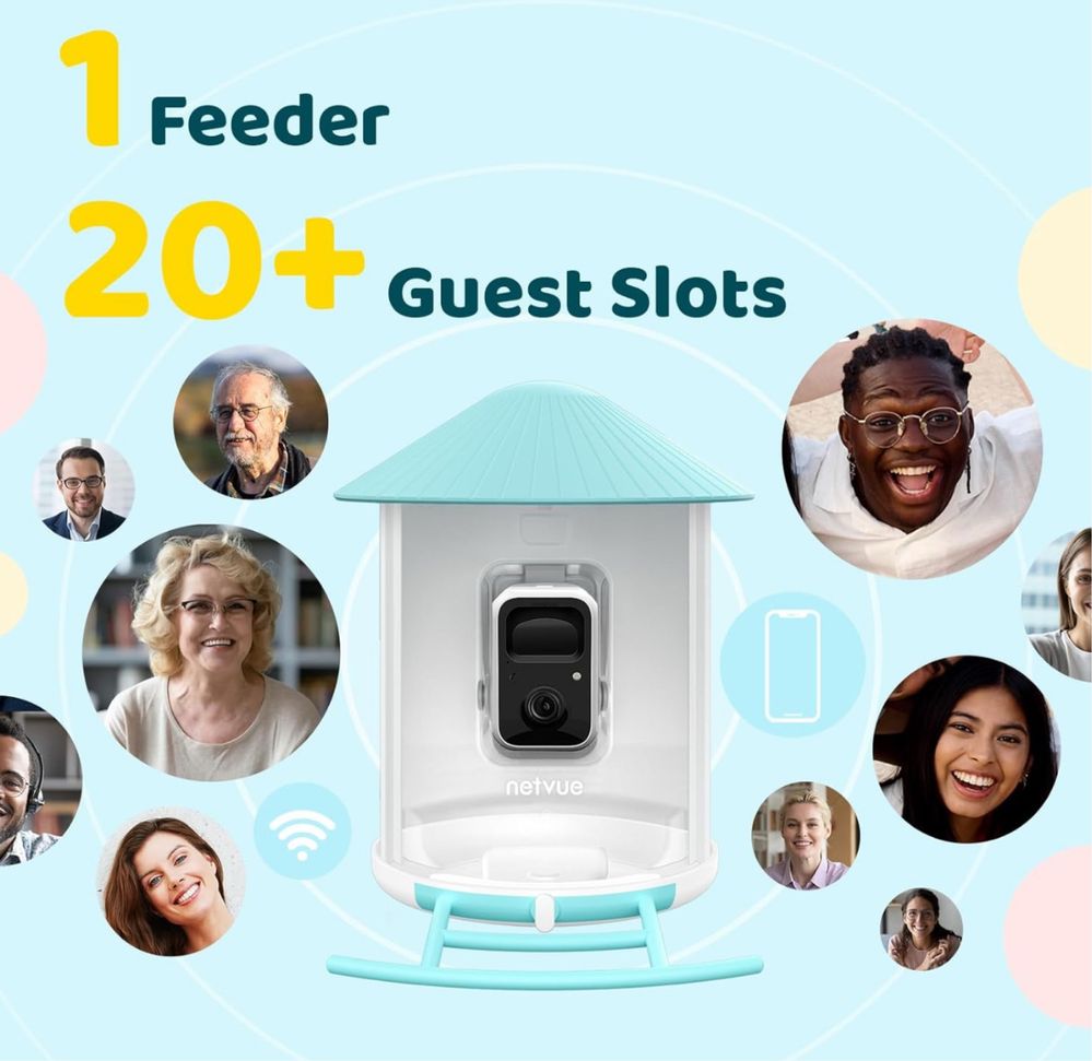 Kamera z karmnikiem dla ptaków NETVUE by Birdfy Smart