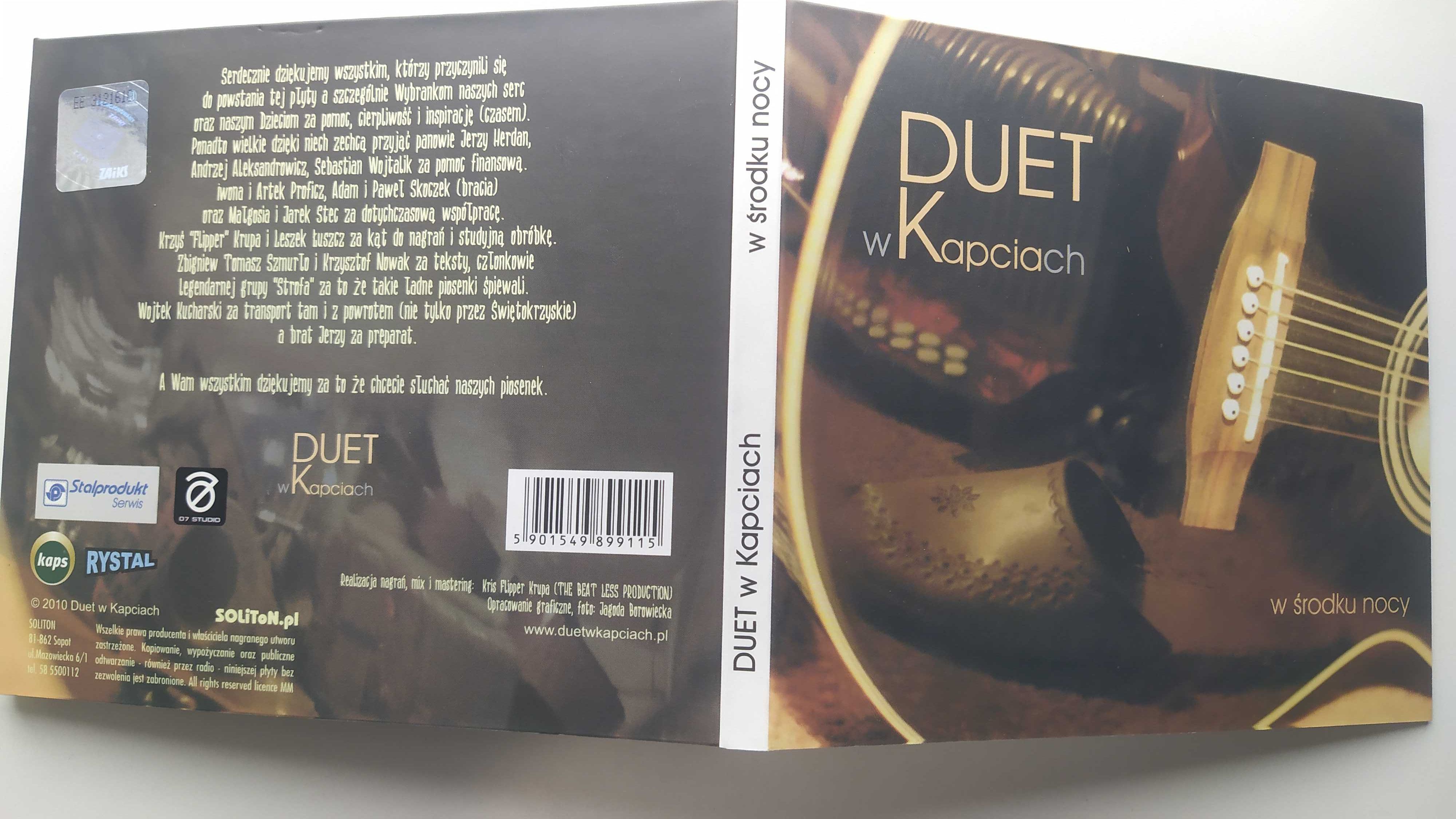 Duet w Kapciach w środku nocy płyta CD