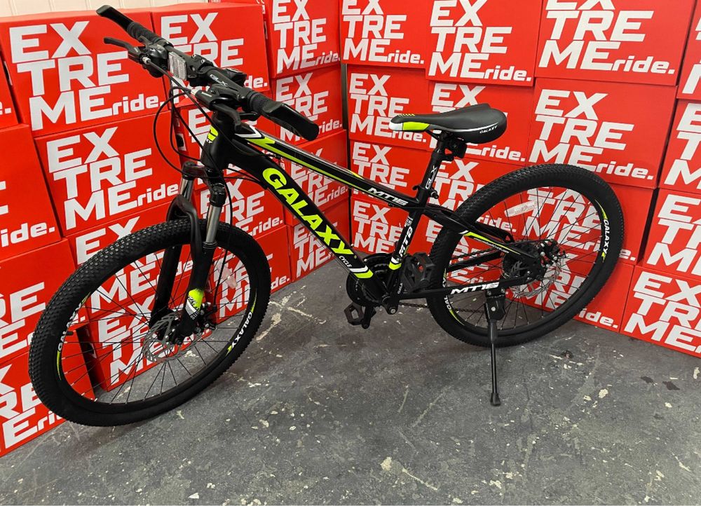 Rower Galaxy MTB 13" Shimano ham tarcz amort rama koła 24" 2025r!