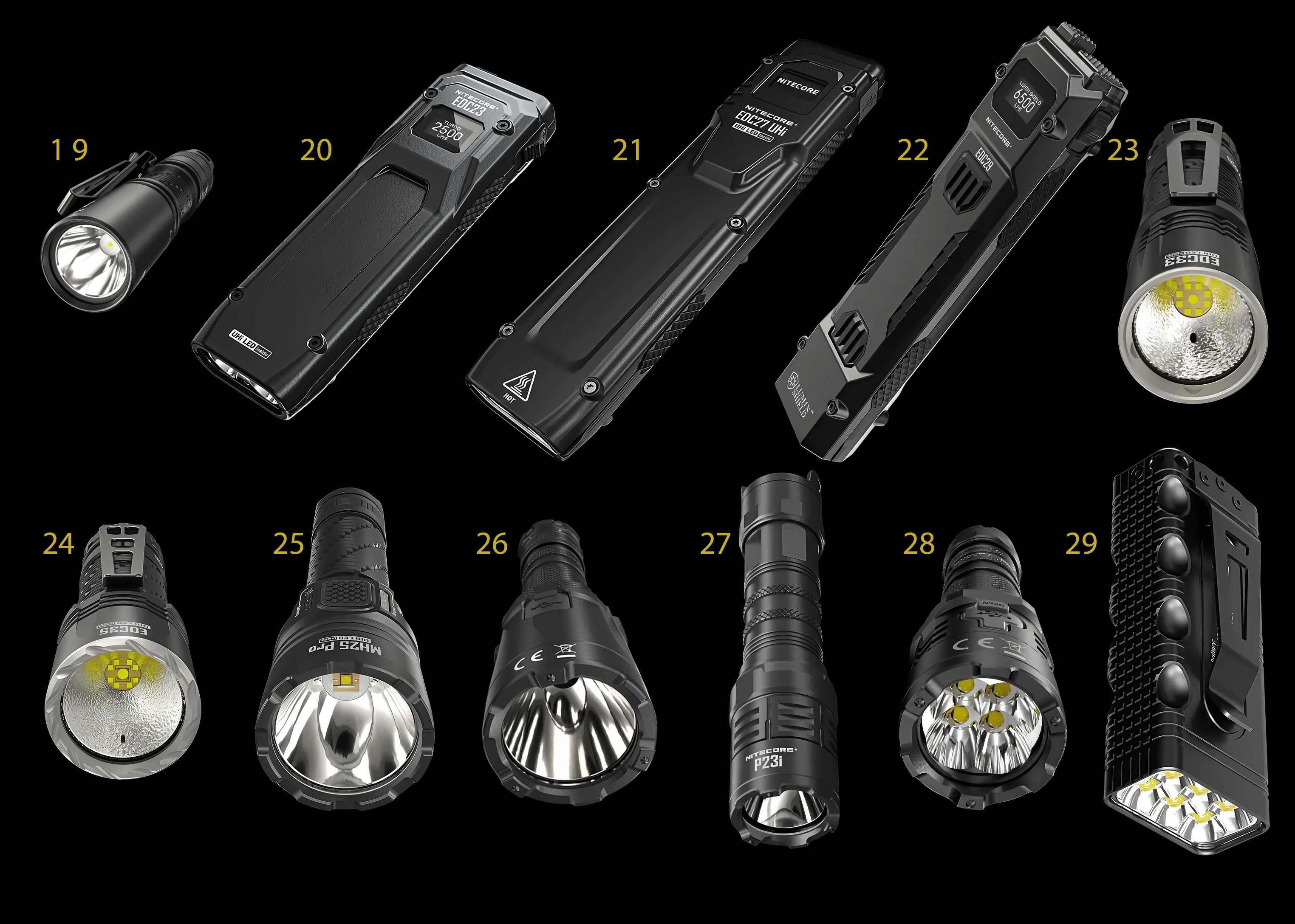 Nitecore NU | HC |Ha|Hu|Edc|P|Tm|Tip|Tini||Tiki|Cw|Tup|Mt|Srt7i|NW|Scl