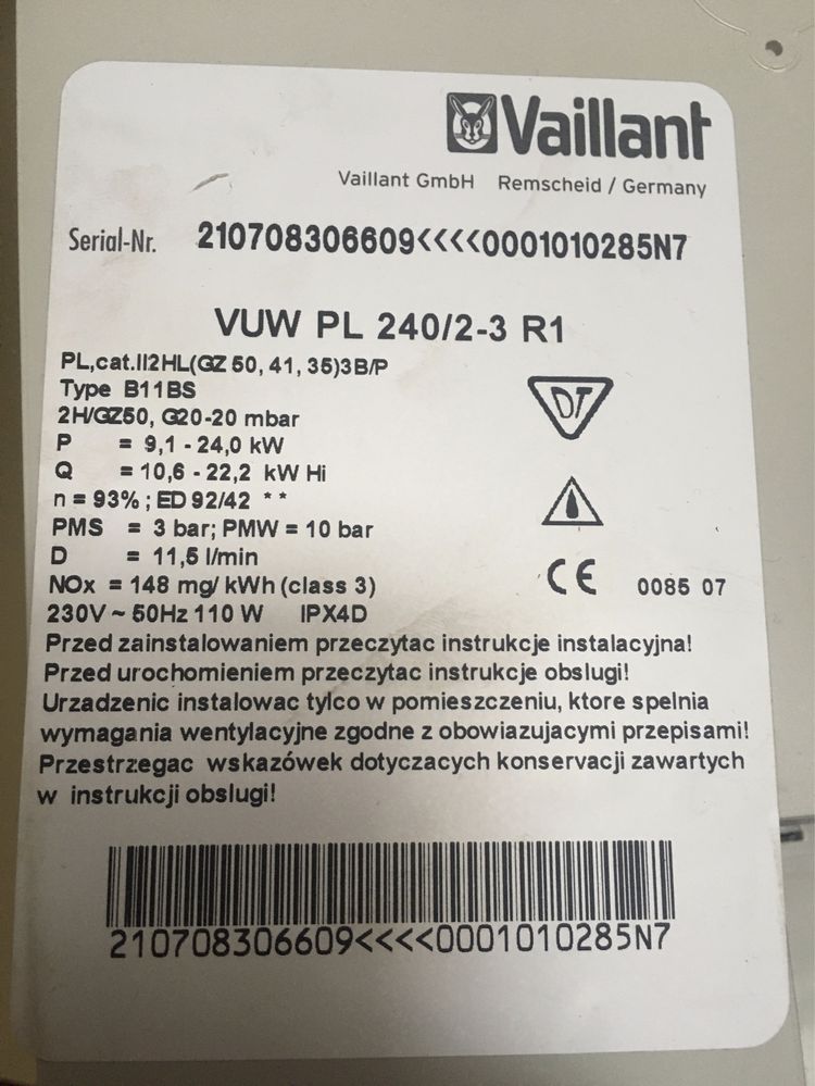 Vaillant VUW 240/2-3 R1