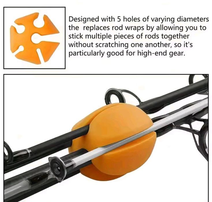 Klips mocujący wędkę [spinka do wędki wielosegnentowej ]