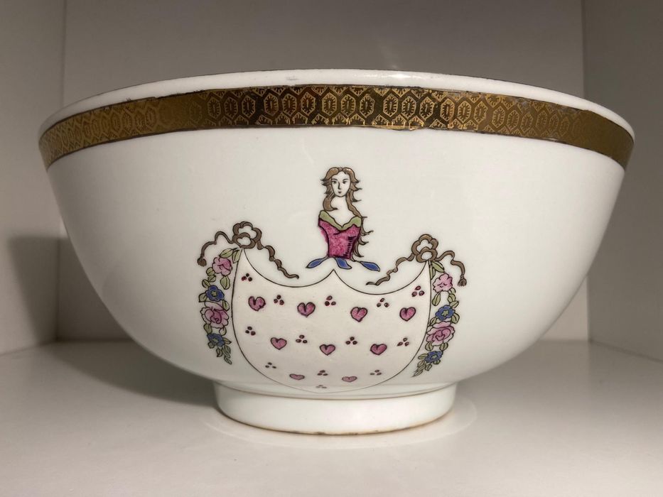 Grande taça antiga 24cm em porcelana Chinesa