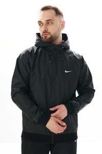 Куртка ветровка мужская спортивная черная Nike найк