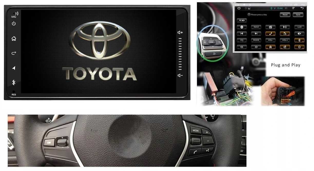 Radio GPS Toyota RAV4 II Corolla E12 Yaris Avensis Wifi BT