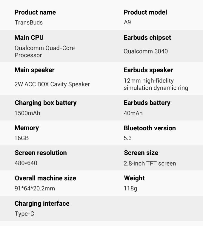Wooask A9 AI Translator Earbuds ChatGPT Наушники Переводчики с ИИ