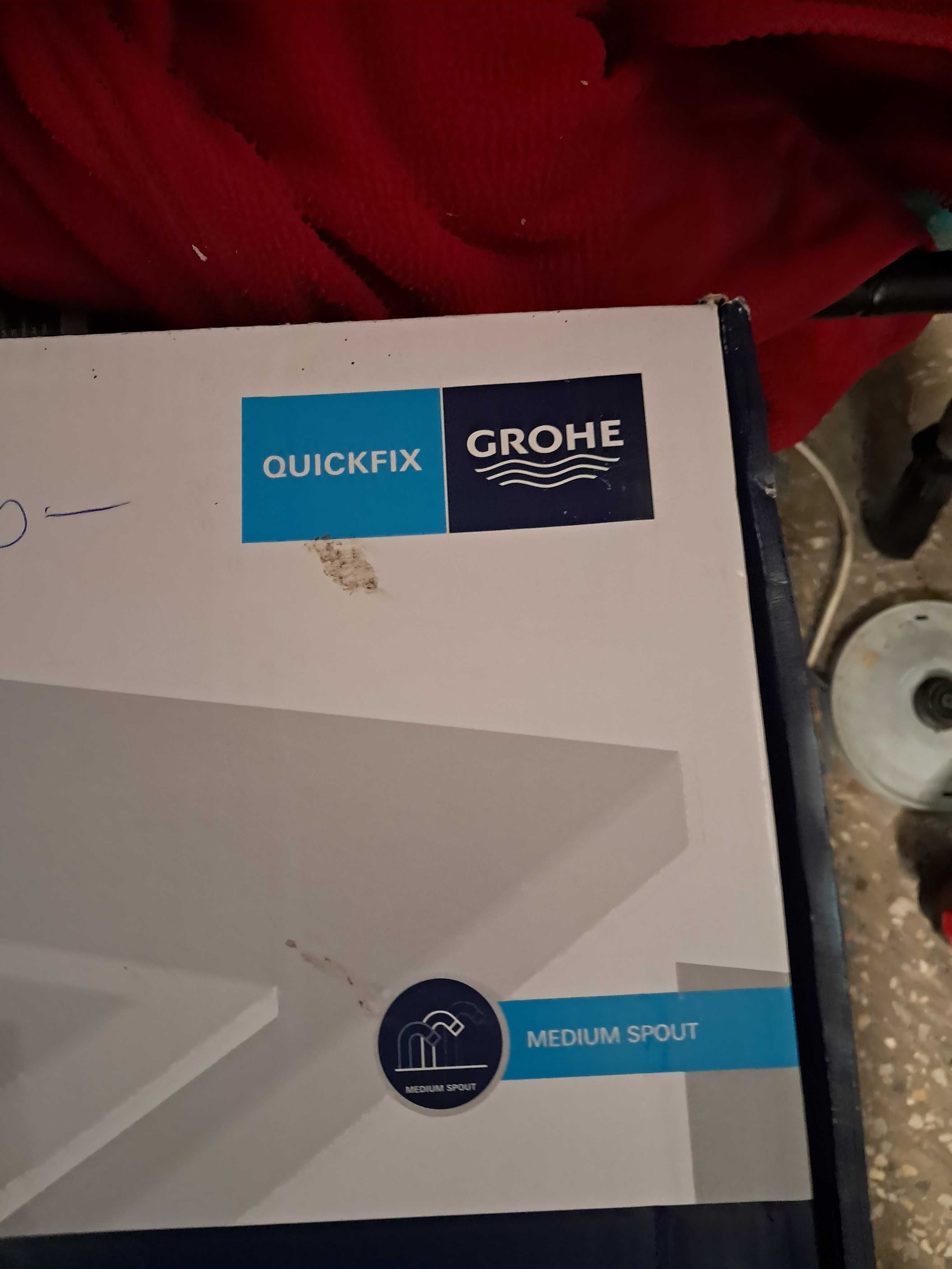 Bateria grohe do zlewu lub umywalki ma dosc dluga wylewke