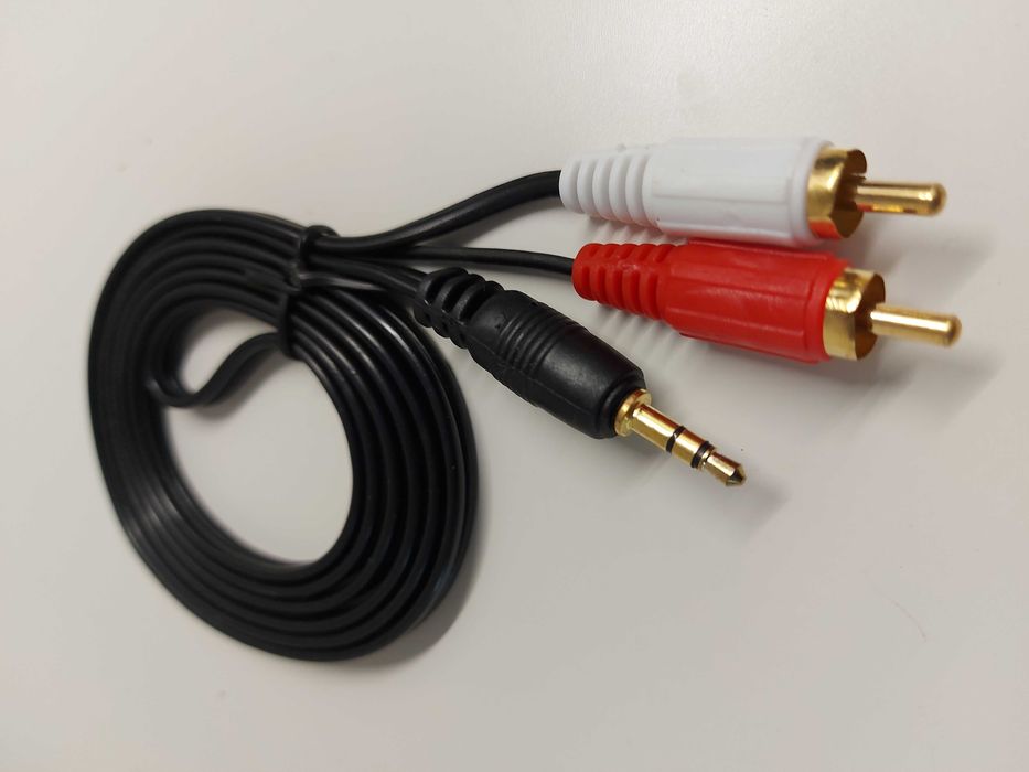 Cabo áudio rca/ jack 3,5mm