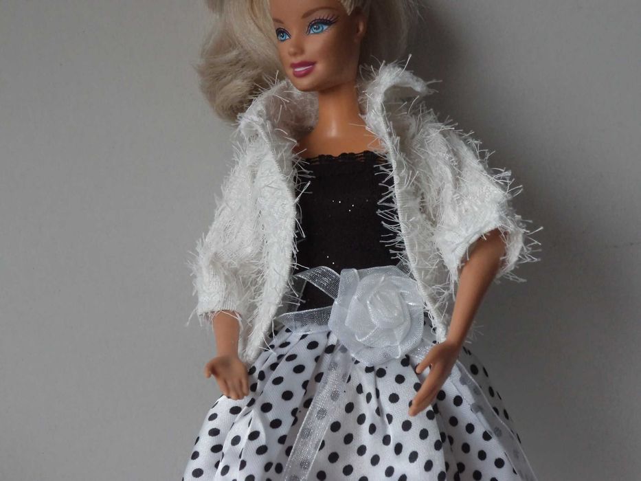 Ubranka dla lalki Barbie - Żakiet, sukienka, majteczki, kozaki !!!