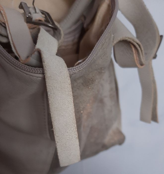 Кожаная женская сумка DIAMOND с замшевой вставкой.