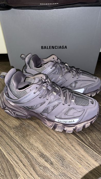 balenciaga track 1 faded purple 42