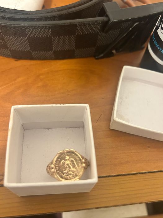 Anel de ouro 9 kl , tamanho 23