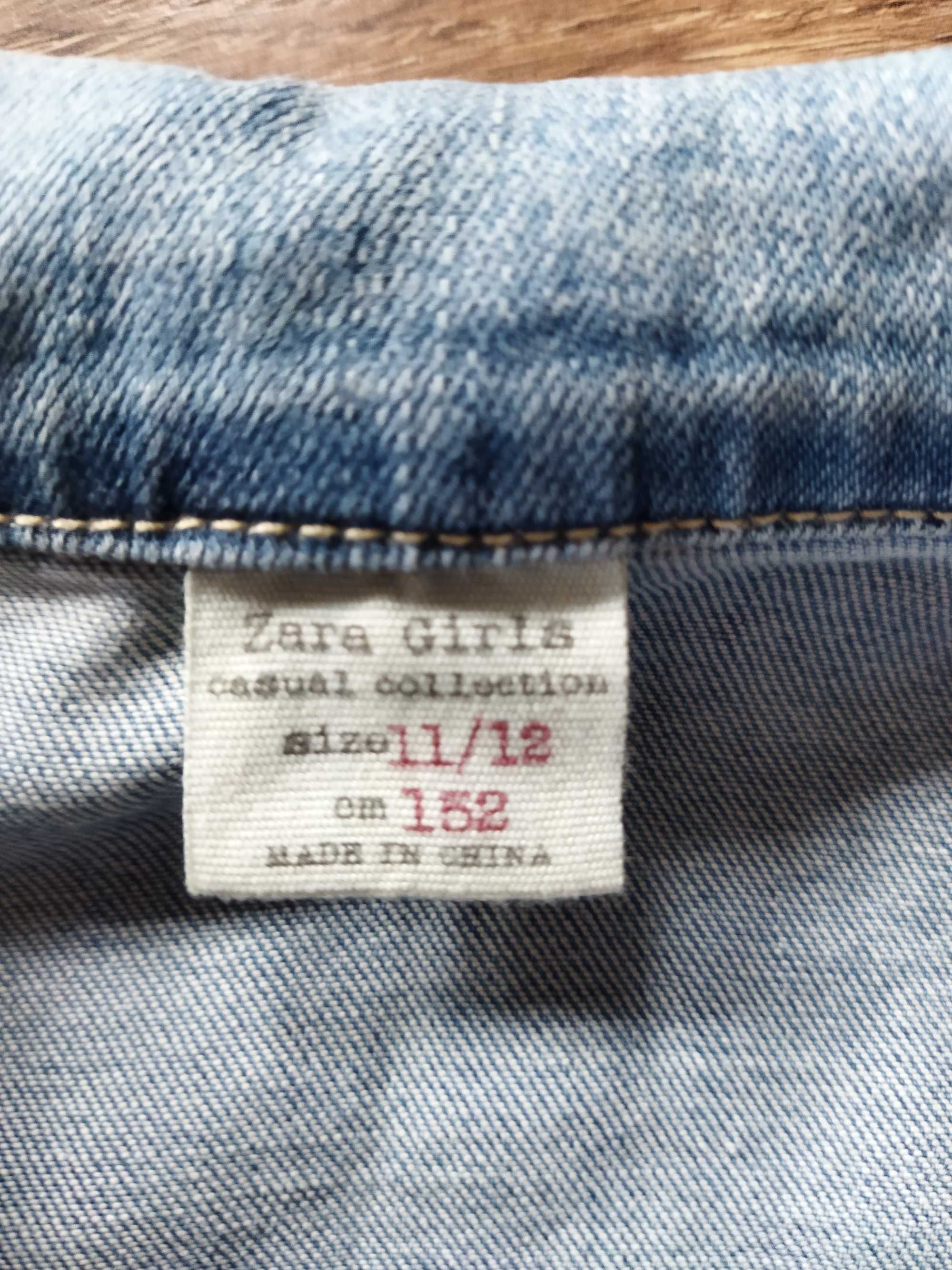 Kamizelka dziewczynka Zara jeans rozm 152