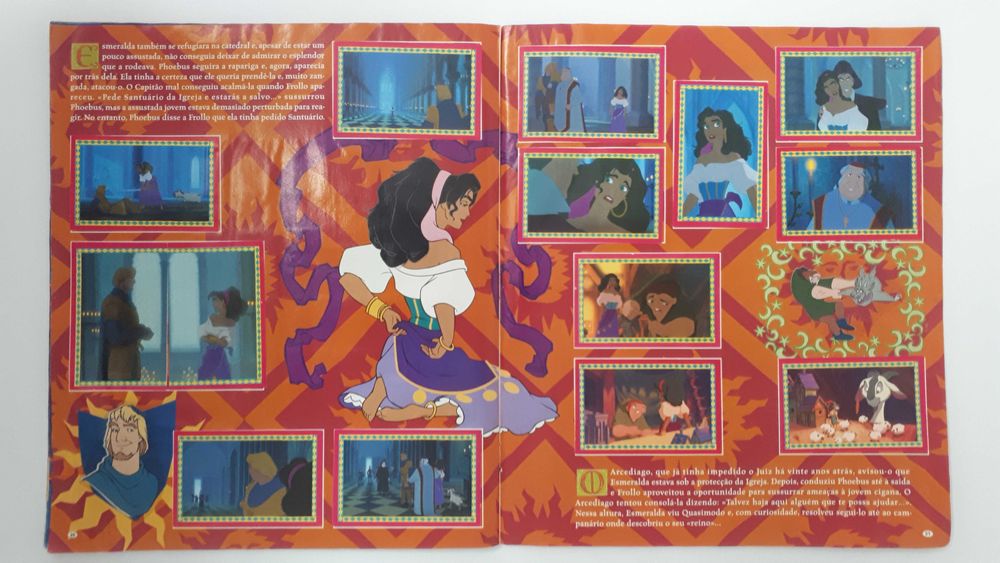 Caderneta de cromos O Corcunda de Notre Dame - Panini