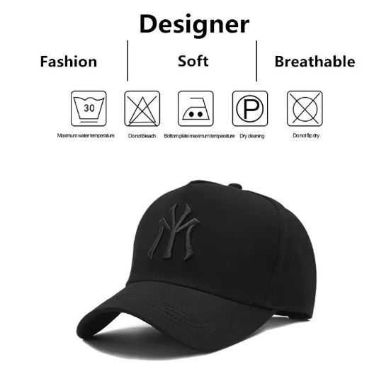 Czapka z daszkiem Nowa baseball bejsbolówka NYC New York Yankee czarna