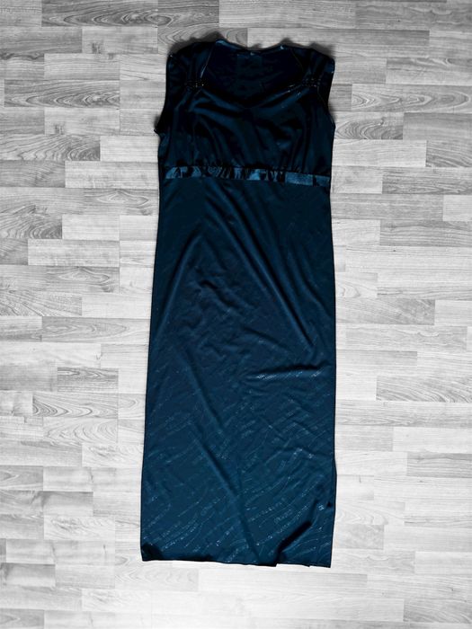 Czarna sukienka maxi bez rękawów M/L