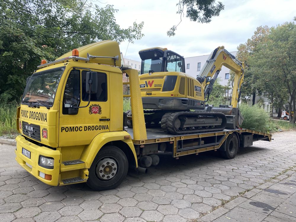 Pomoc drogowa a1 a2 s8 transport maszyn laweta autolaweta holowanie