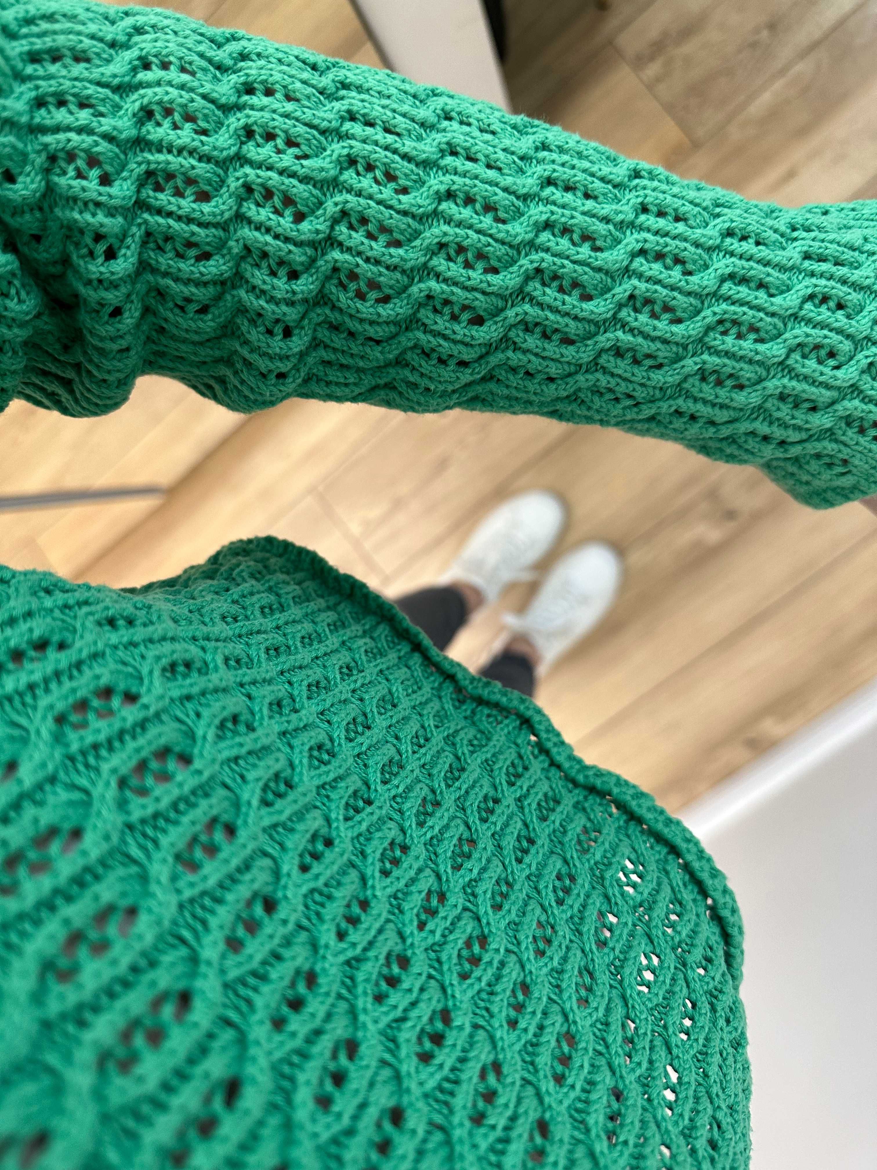 sweter reserved zielony s