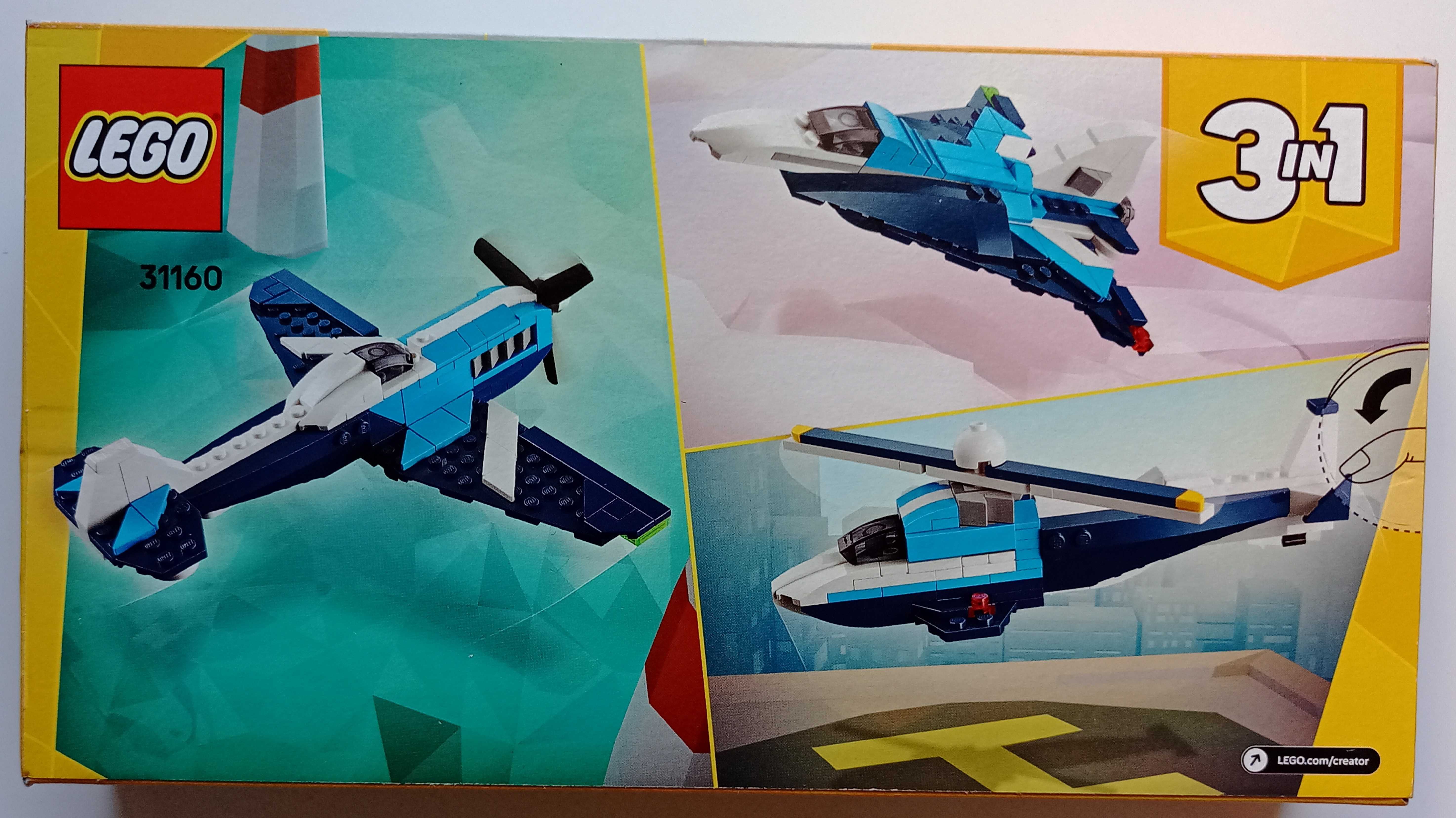 Lego 31160 Creator 3 w 1 Samolot Wyścigowy