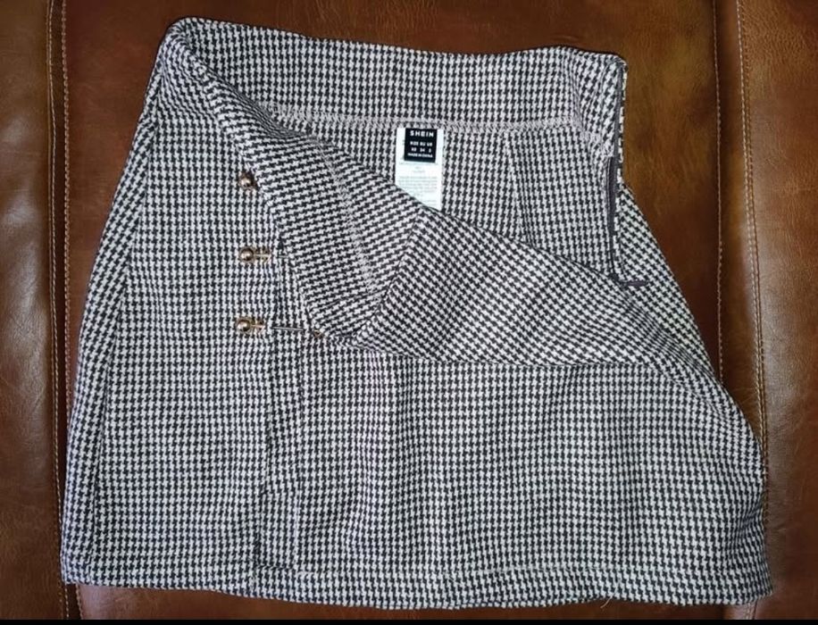 Saia elegante de xadrez