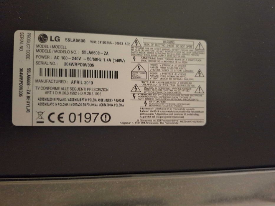 Telewizor LG 55" 55LA6608