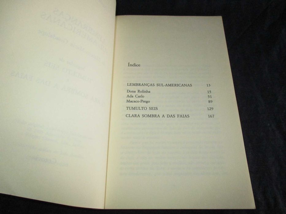 Livro Lembranças Sul-Americanas Agostinho da Silva