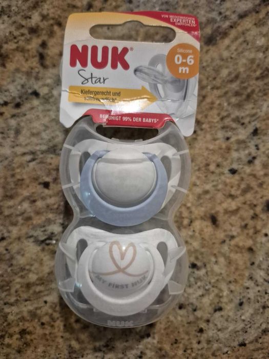 Smoczek uspokajający silikonowy 0-6m Nuk