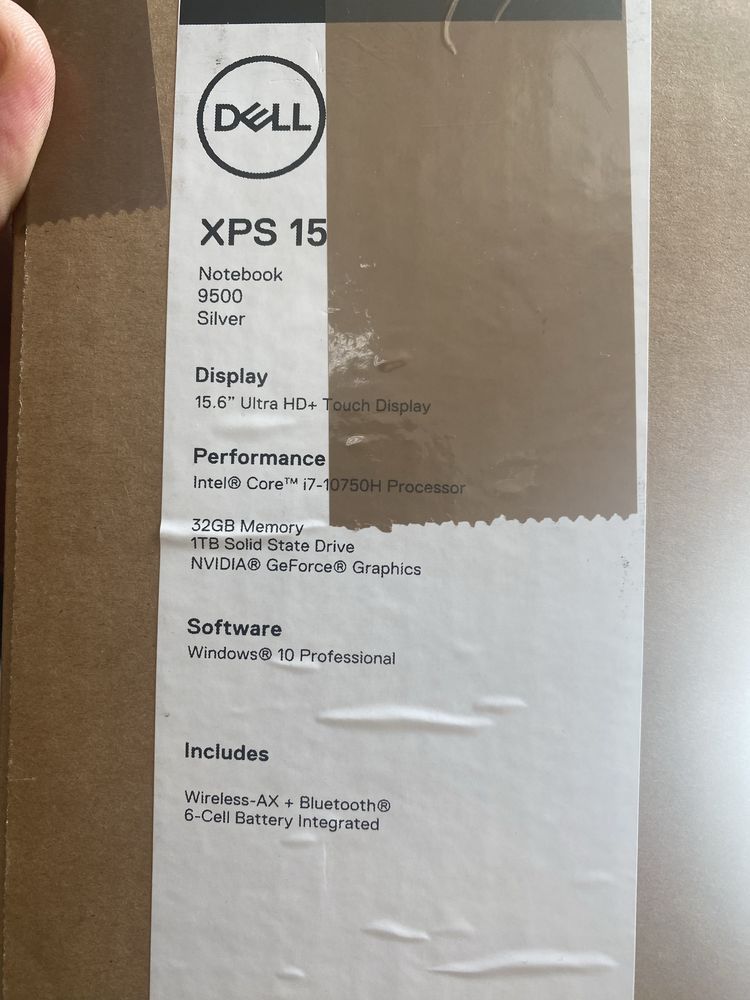 Ноутбук Dell XPS 15 9500 - i7 10750H 32Gb SSD 1Tb GTX 1650Ti