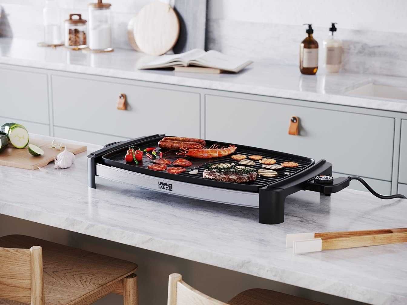 LEBENLANG Grill elektryczny z TUV i GS 2200 Watt