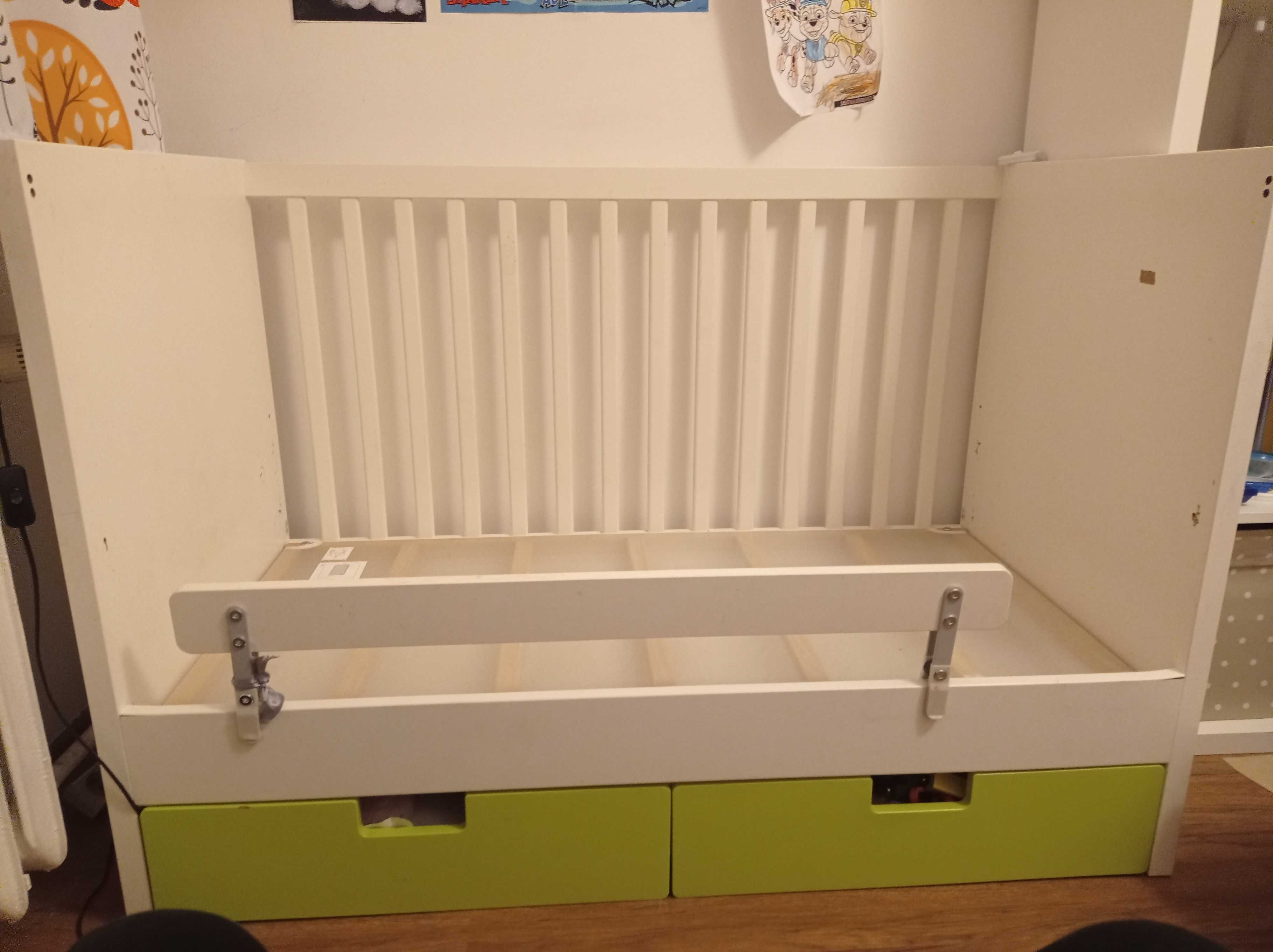 Łóżeczko niemowlęce Ikea z szufladami