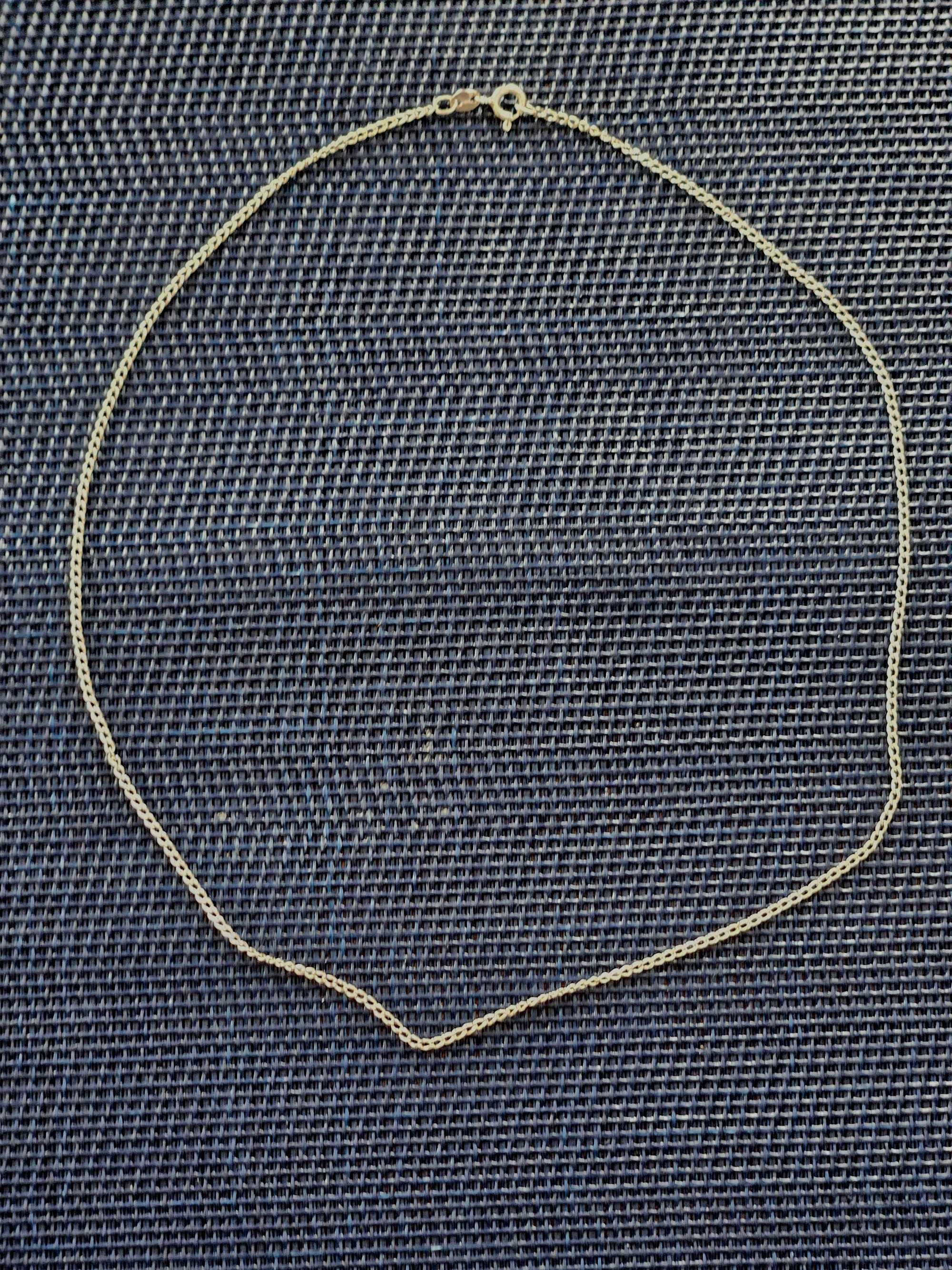 Łańcuszek srebrny pancerka, 45 cm