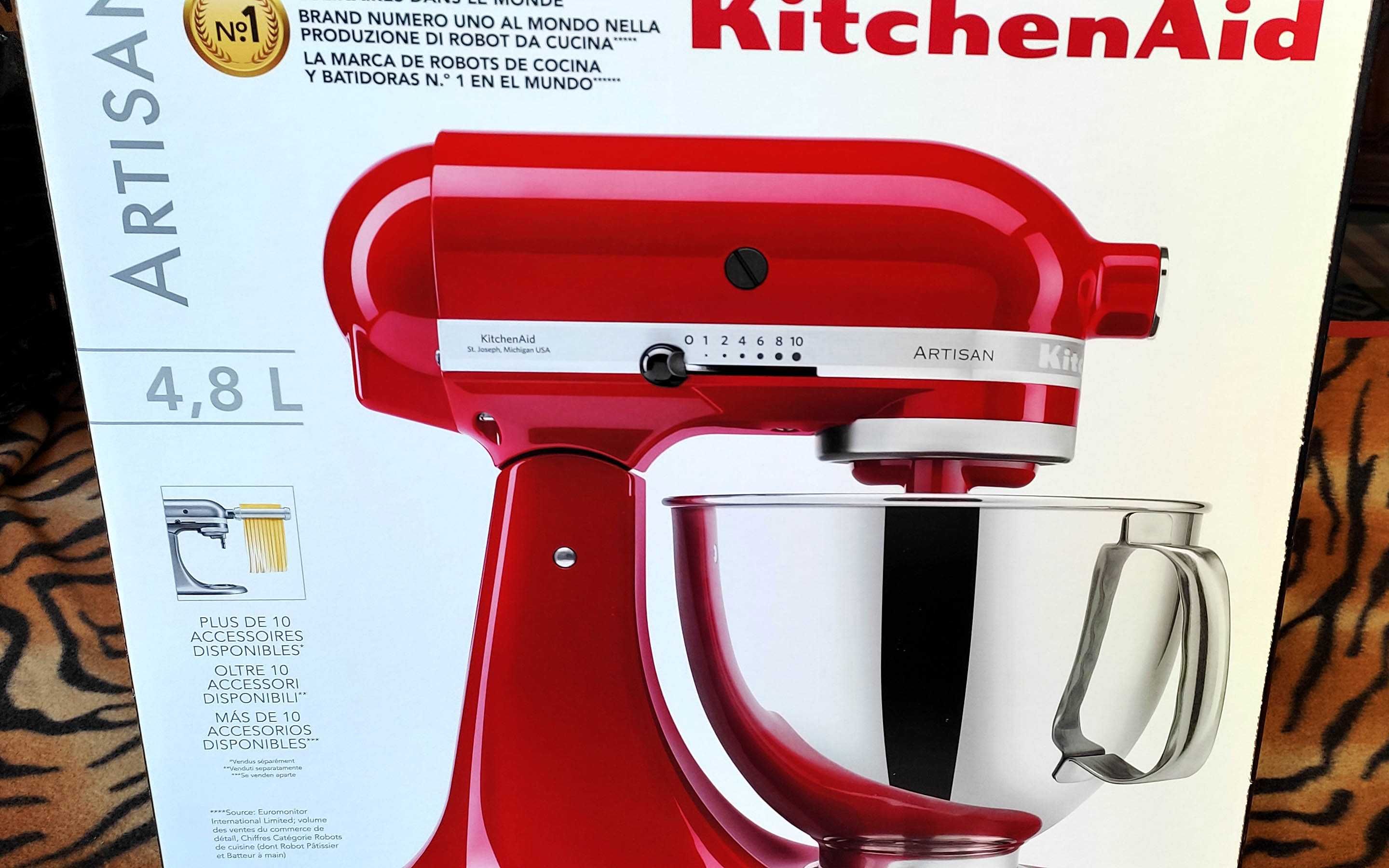 Robô de cozinha Kitchenaid Artisan 4.8L Ref: 5KSM175PSEER