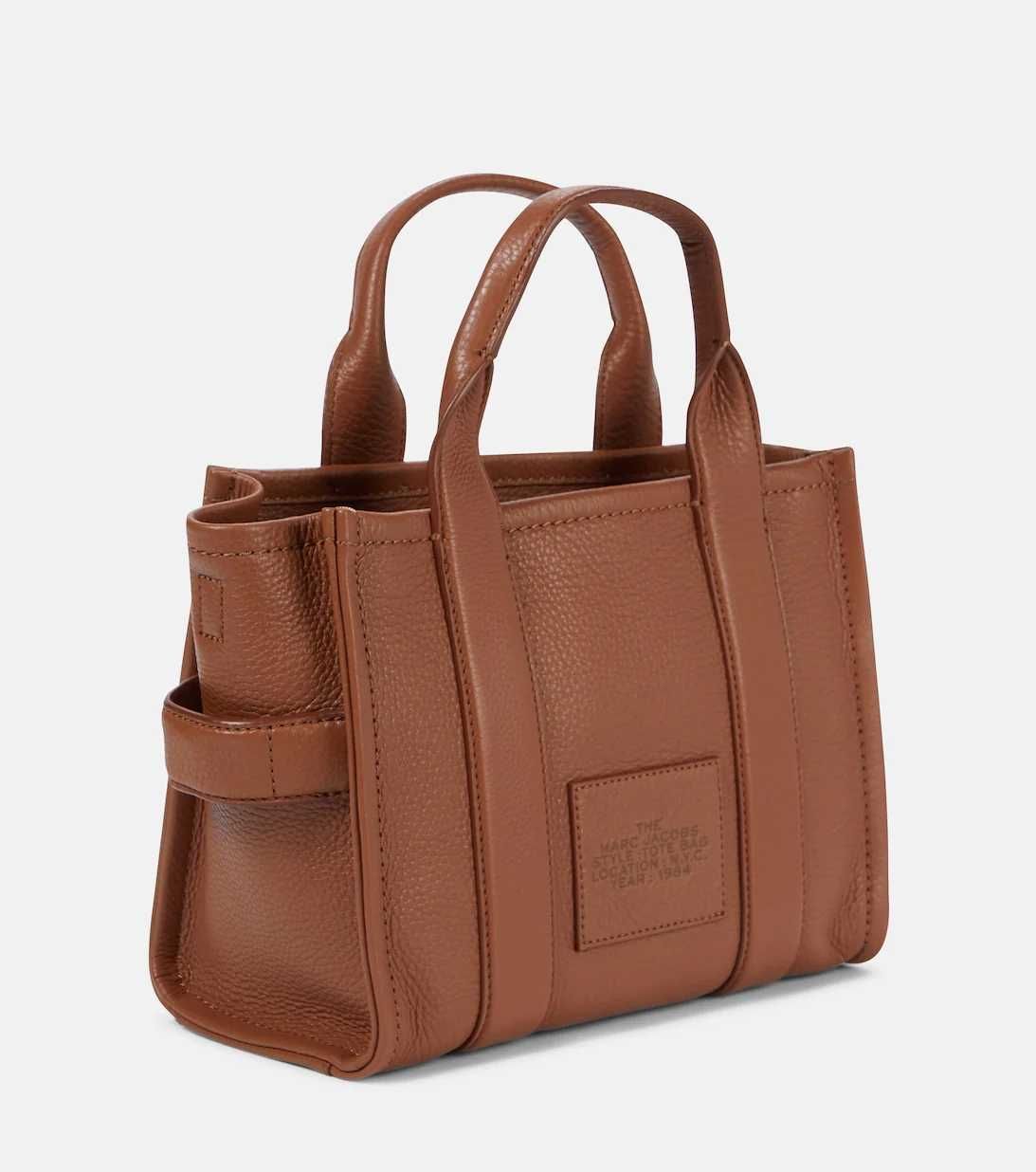 Сумка Marc Jacobs Leather Small Tote Bag Brown