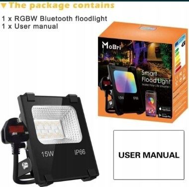 Reflektor naświetlacz Mobri 15W RGBW Smart Flood Light IP66 okazja