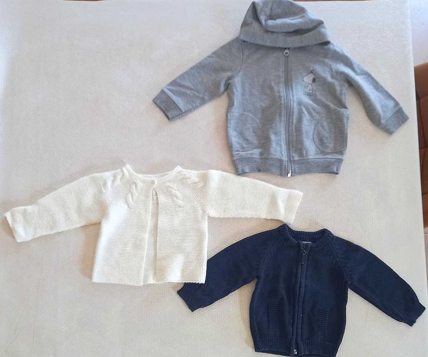 3 casacos menino 3 a 6 meses