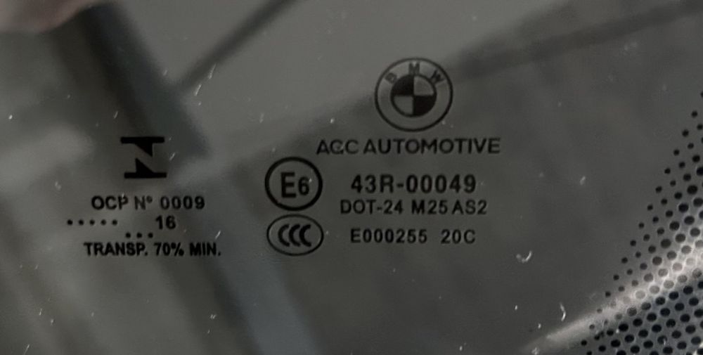 Скло передній лівий bmw 4 gran coupe f36 2016 - оригінал 7309733