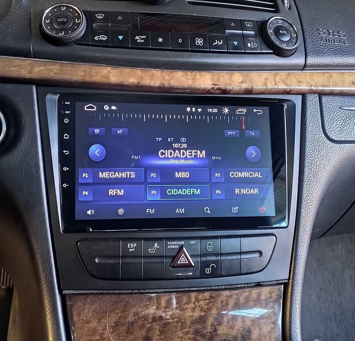 (NOVO) Rádio 2DIN 9" [4+32GB]• Mercedes Classe E (E220) • Android W211