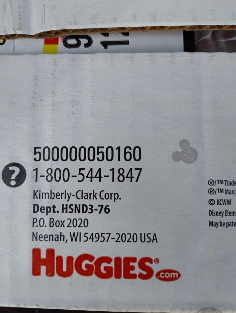 Pampers Huggies 3 , США.