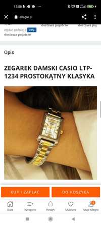 Zegarek casio damskie