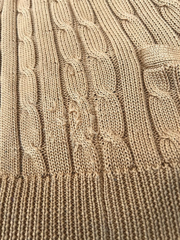 RL sweter warkocz bawelna pima