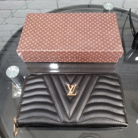 Женский стильный кошелек гаманец Луи Виттон Louis Vuitton black черный