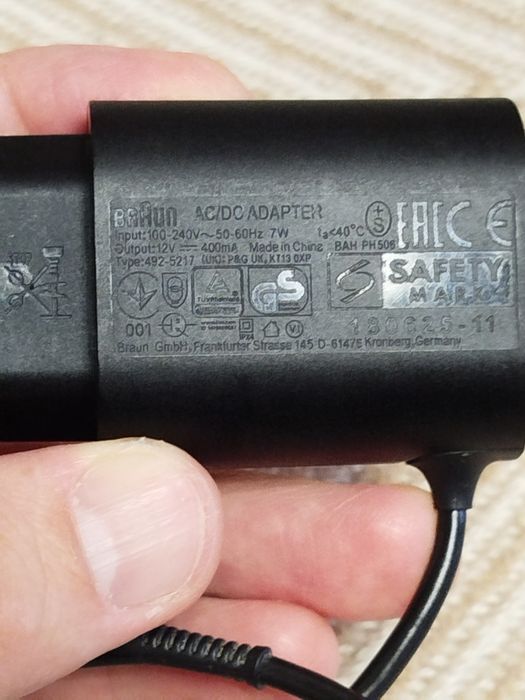 Блок живлення, зарядка для Braun 492-5217 (12V/400mA) бритви, епілятор