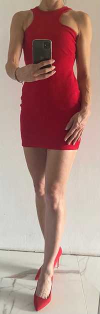 PrettyLittleThing - kobieca sukienka czerwona S