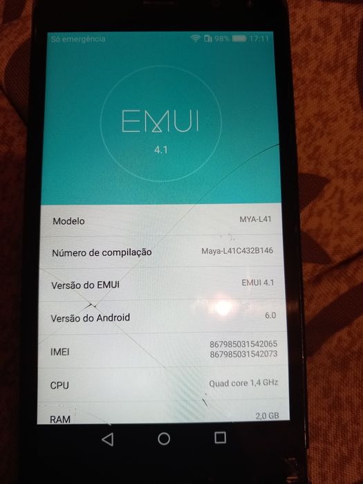 Telemóvel HUAWEI modelo MYA-L41