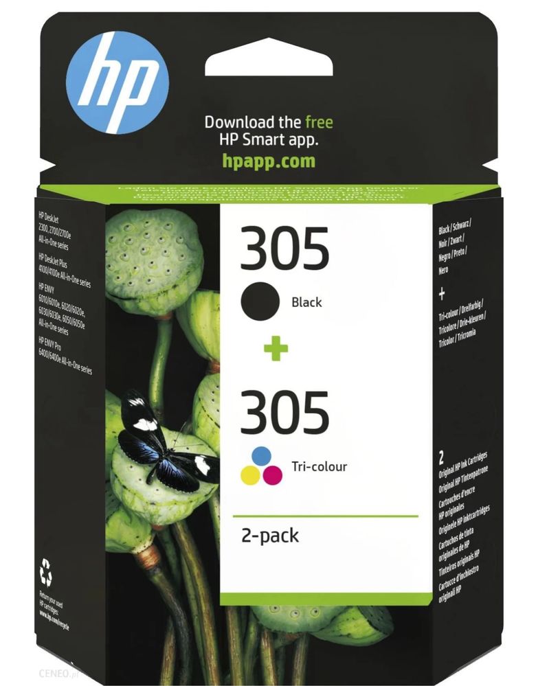 HP 305 Czarny + Kolor (6ZD17AE)